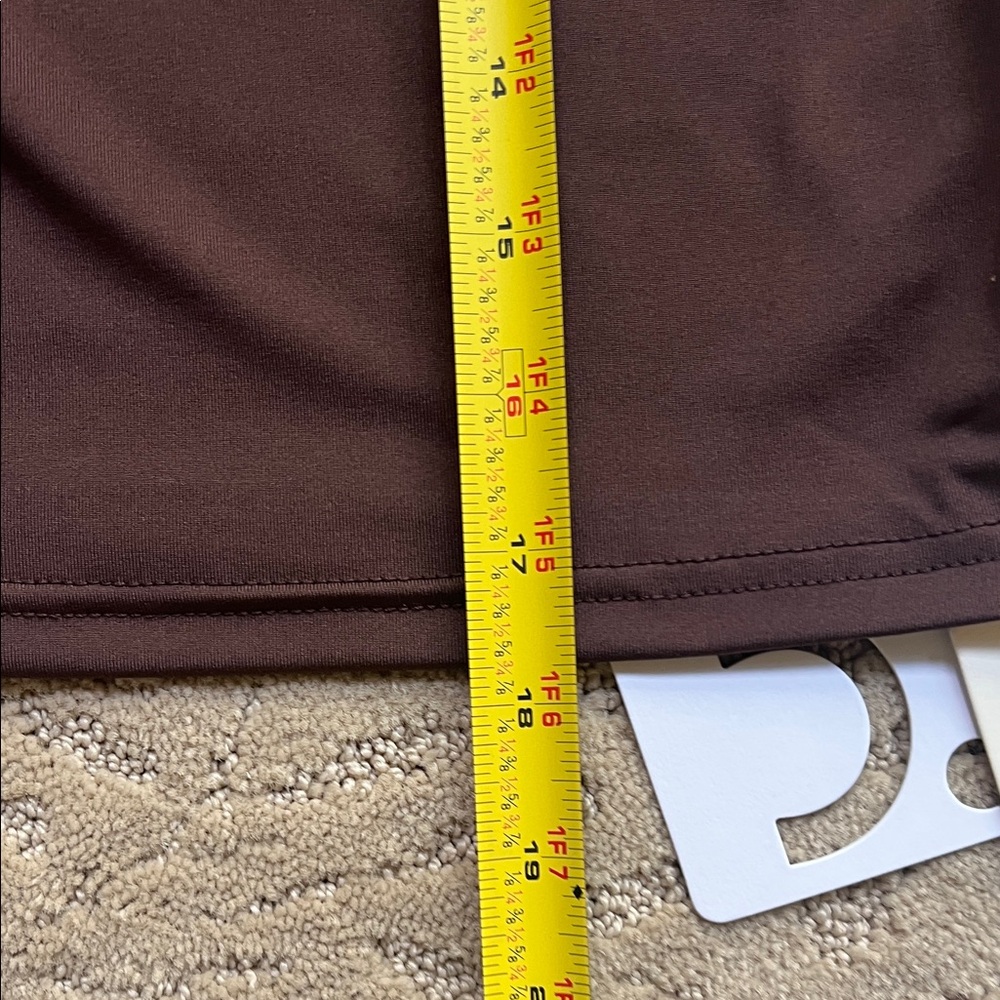 Commense Utility Long Sleeve Brown NWT Crop Top‎ Minimalist Streetwear Gorpcore - Picture 13 of 13